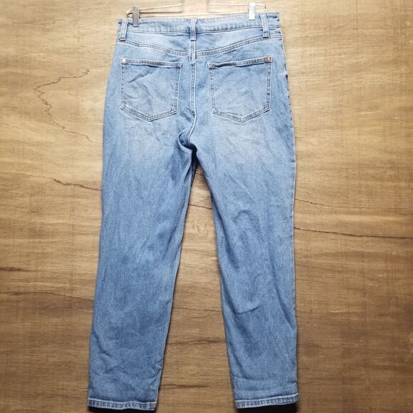 NOBO No Boundries Womans Jrs Size 13 High Rise Blue Ankle Jeans Distressed - Picture 6 of 10